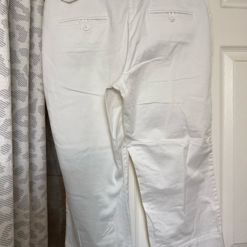The Limited Cassidy Fit White Cropped Wide Leg Pants size 10 - Picture 4 of 4